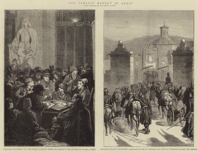 De Carlistenopstand in Spanje door Alphonse Adolphe Bichard